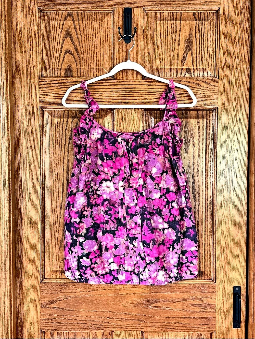 LOFT Floral Tank Top in Pink & Purple